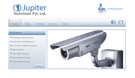 CCTV Company Website Layout Ahmedabad
