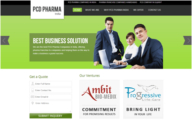 PCD Pharma Companies India Web Design