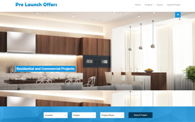 Pre-Launch Offers Realt Estate Website Layout
